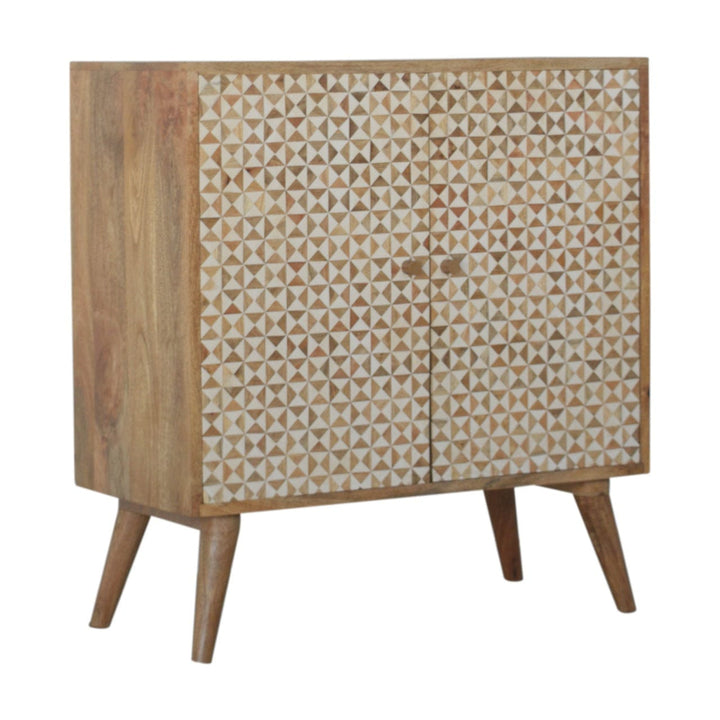 Rustic Lodge IN1465 - Sarina Abstract Sideboard - Solid Mango Wood Buffet Cabinet for Dining Room - product view 2...