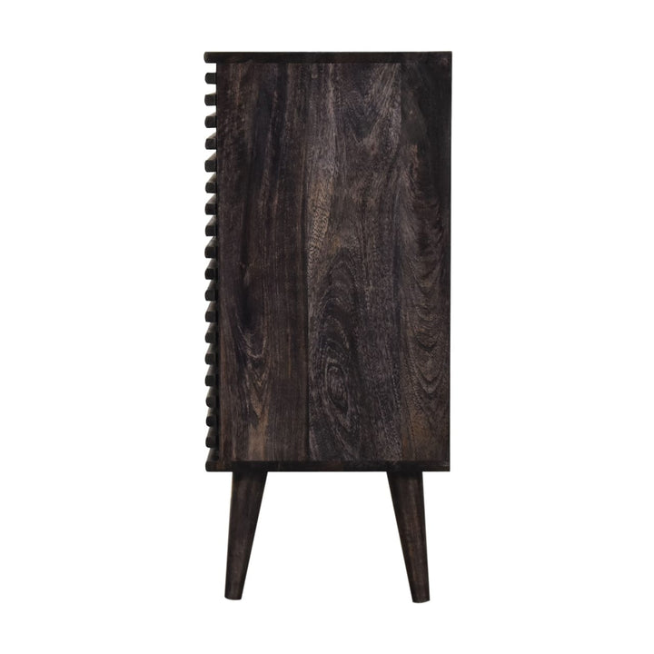 Rustic Lodge Kobe Sideboard - Solid Mango Wood Buffet Cabinet for Dining Room - product view 8 showing handcrafted solid...