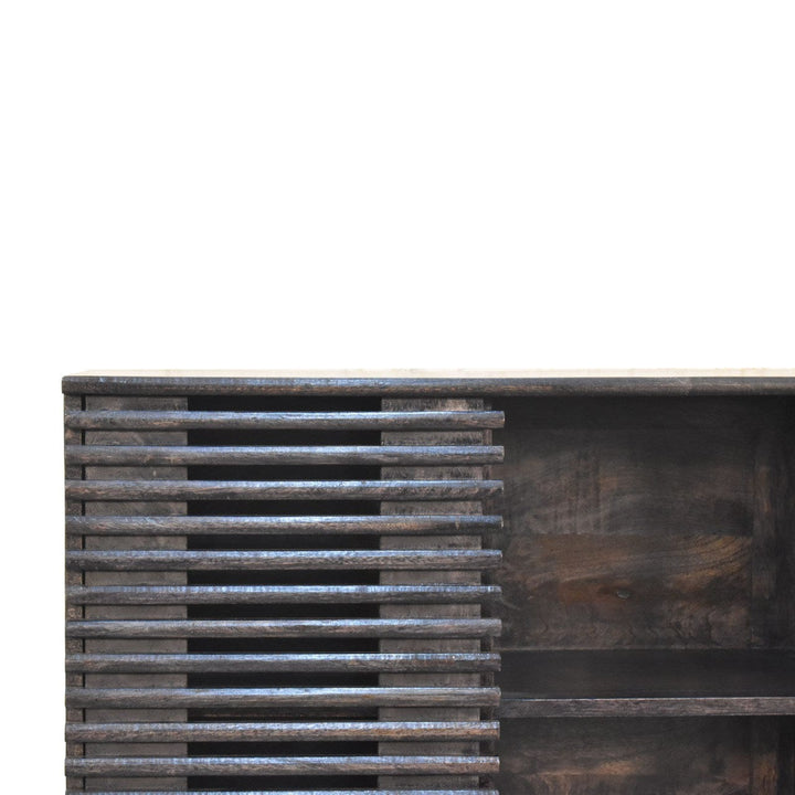 Rustic Lodge Kobe Sideboard - Solid Mango Wood Buffet Cabinet for Dining Room - product view 4 showing handcrafted solid...