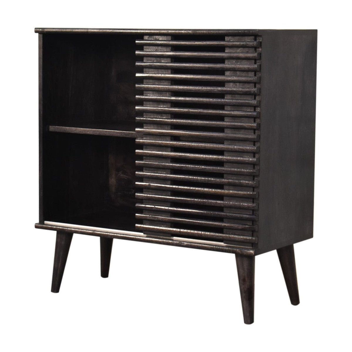 Rustic Lodge Kobe Sideboard - Solid Mango Wood Buffet Cabinet for Dining Room - product view 3 showing handcrafted solid...