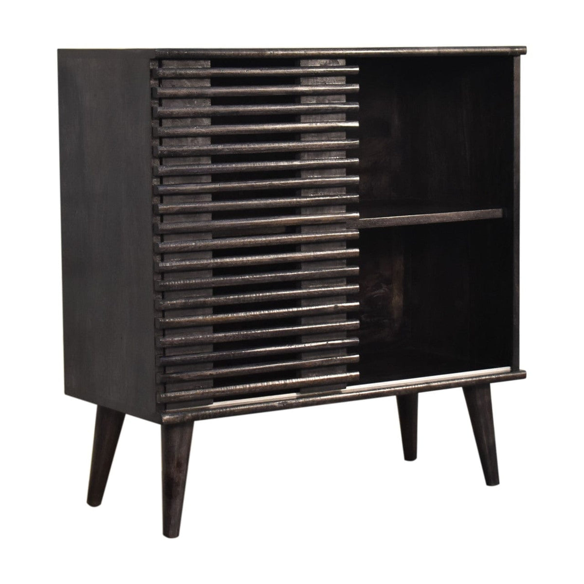 Rustic Lodge Kobe Sideboard - Solid Mango Wood Buffet Cabinet for Dining Room - product view 2 showing handcrafted solid...