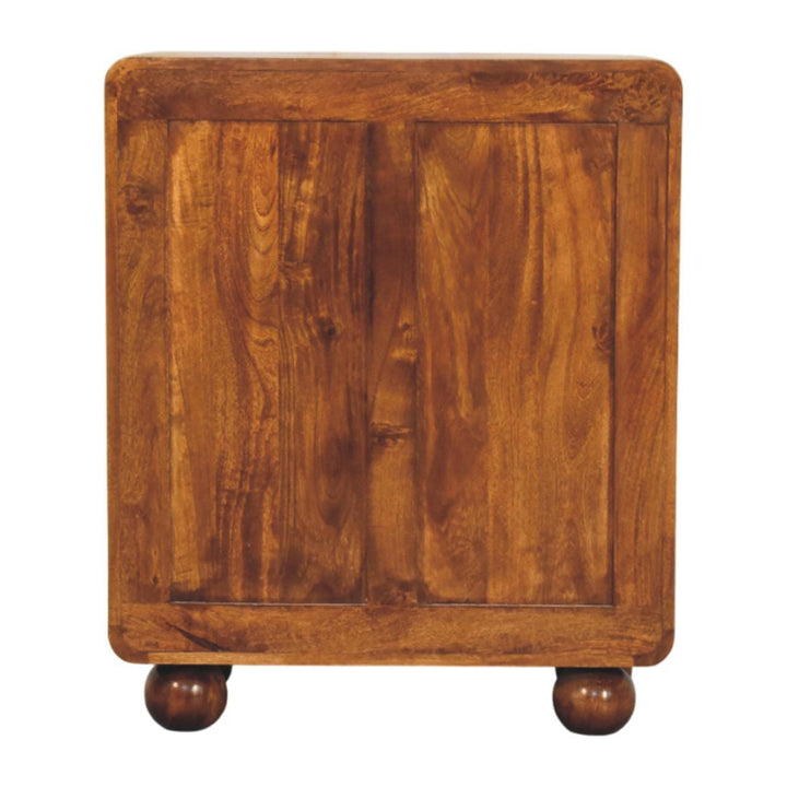 Rustic Lodge Larissa 2 Door Chestnut Sideboard - Solid Mango Wood Buffet Cabinet for Dining Room - product view 8 showing...