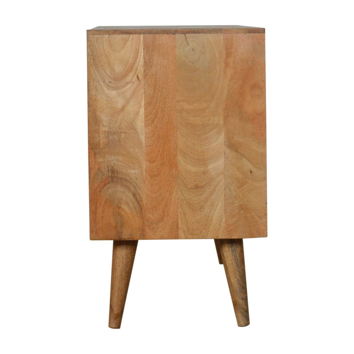 Rustic Lodge Larissa Sideboard - Solid Mango Wood Buffet Cabinet for Dining Room - product view 7 showing handcrafted...