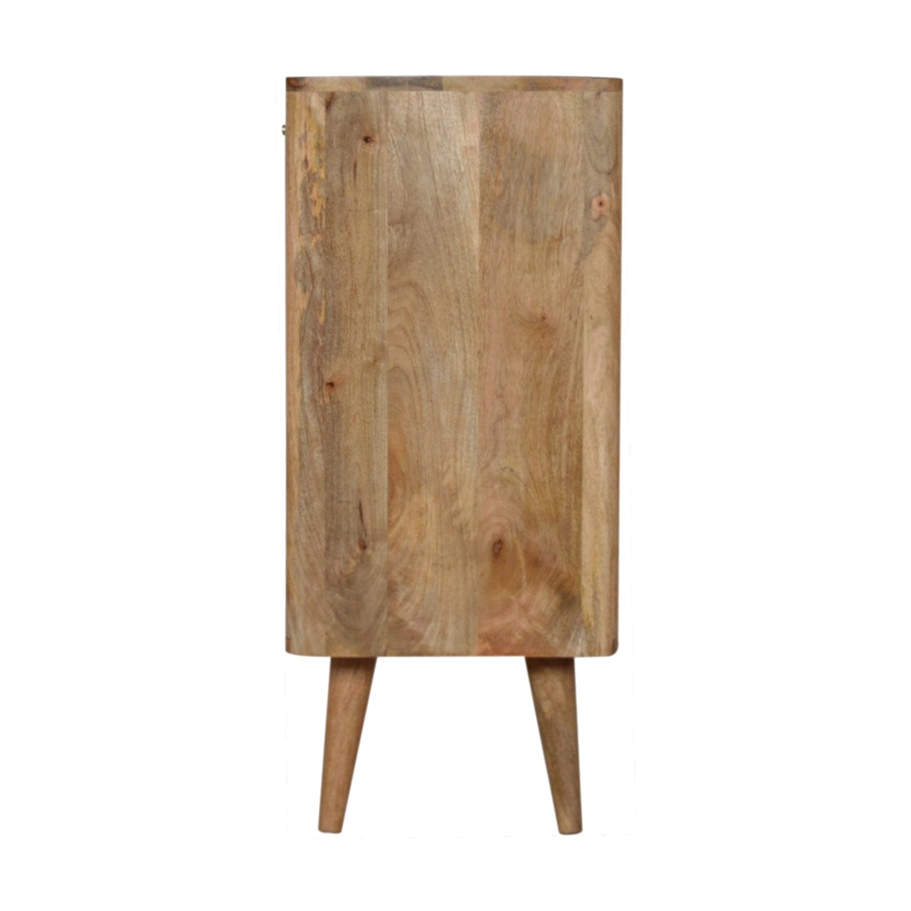 Rustic Lodge Lead Embossed Resin Sideboard - Solid Mango Wood Buffet Cabinet for Dining Room - product view 7 showing...