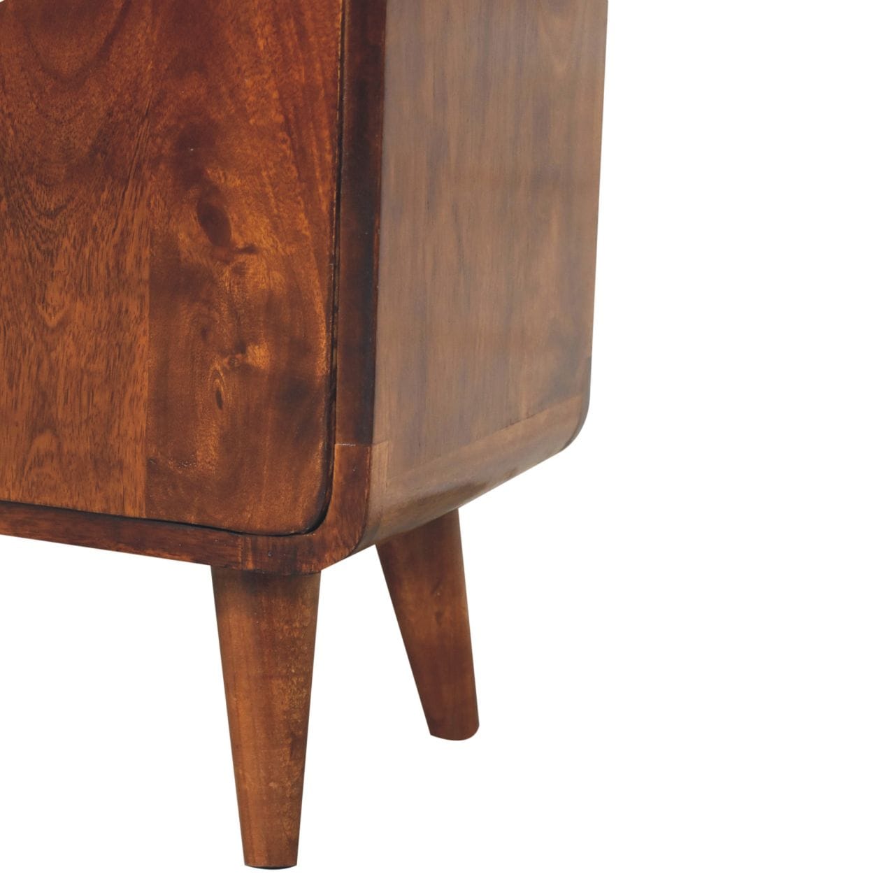 Rustic Lodge Mini Classic Chestnut Sideboard - Solid Mango Wood Buffet Cabinet for Dining Room - product view 8 showing...