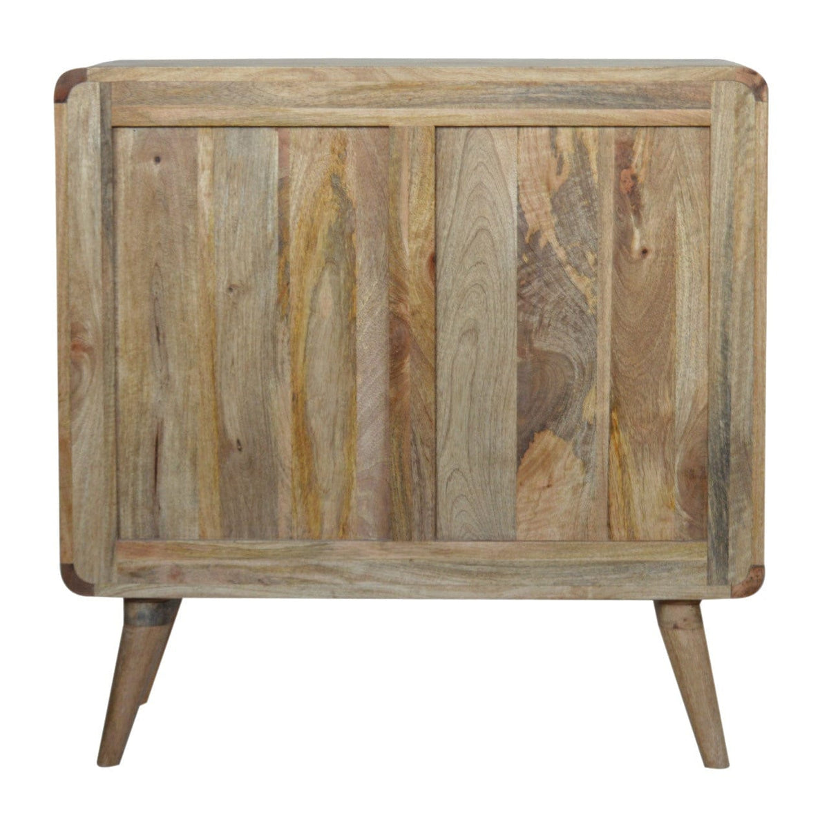 Rustic Lodge Close-knit Sliding Sideboard - Solid Mango Wood Buffet Cabinet for Dining Room - product view 8 showing...
