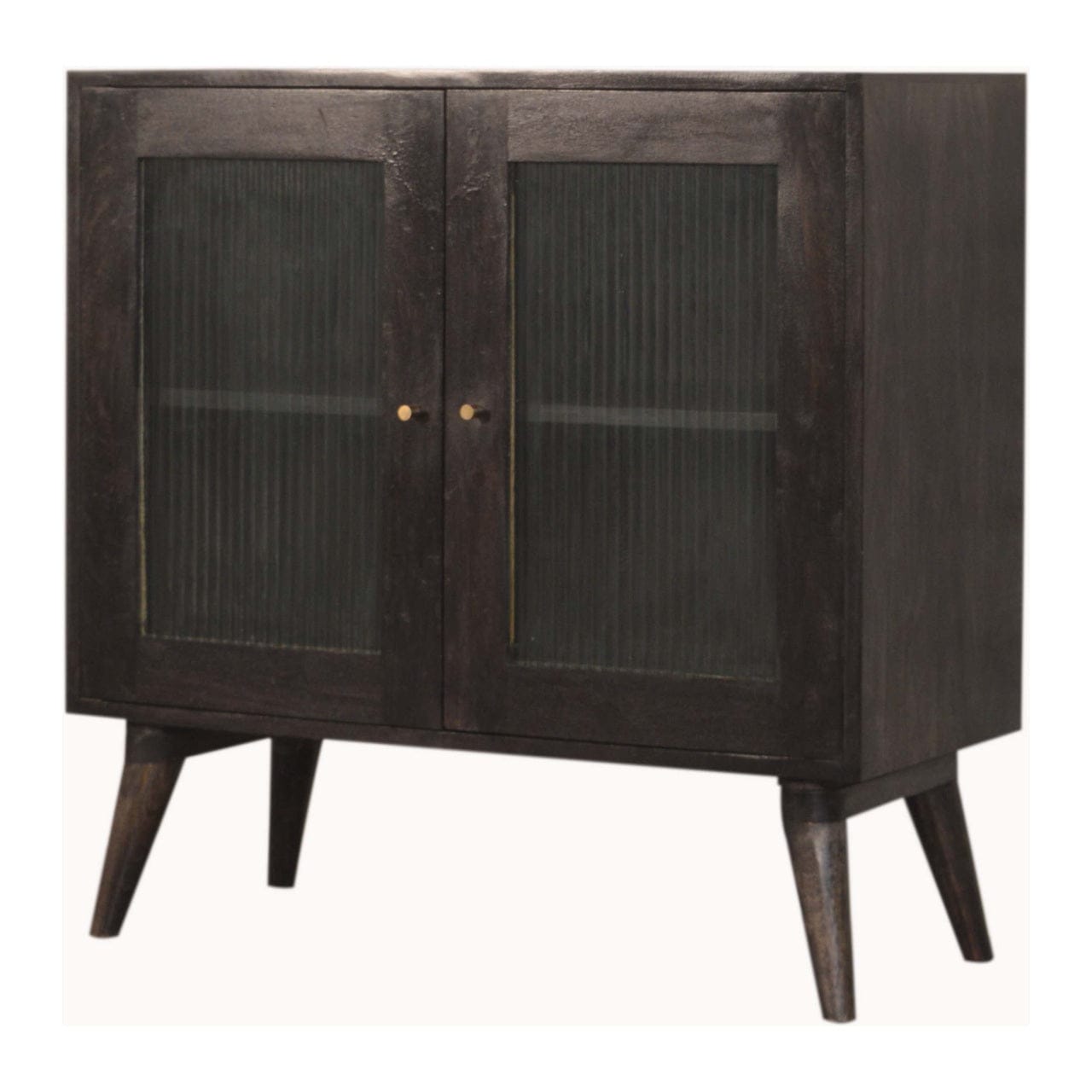 Rustic Lodge Havana Sideboard - Solid Mango Wood Buffet Cabinet for Dining Room - product view 3 showing handcrafted...