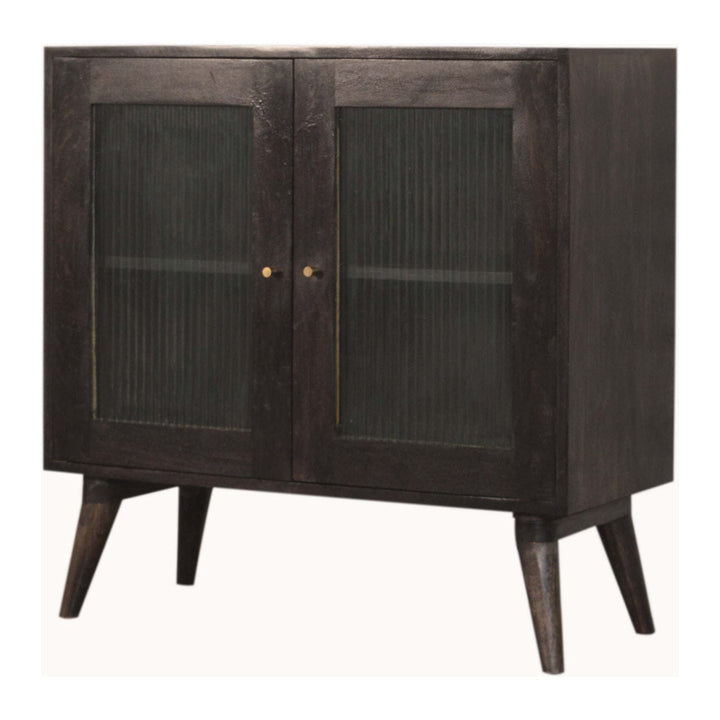 Rustic Lodge Havana Sideboard - Solid Mango Wood Buffet Cabinet for Dining Room - product view 3 showing handcrafted...