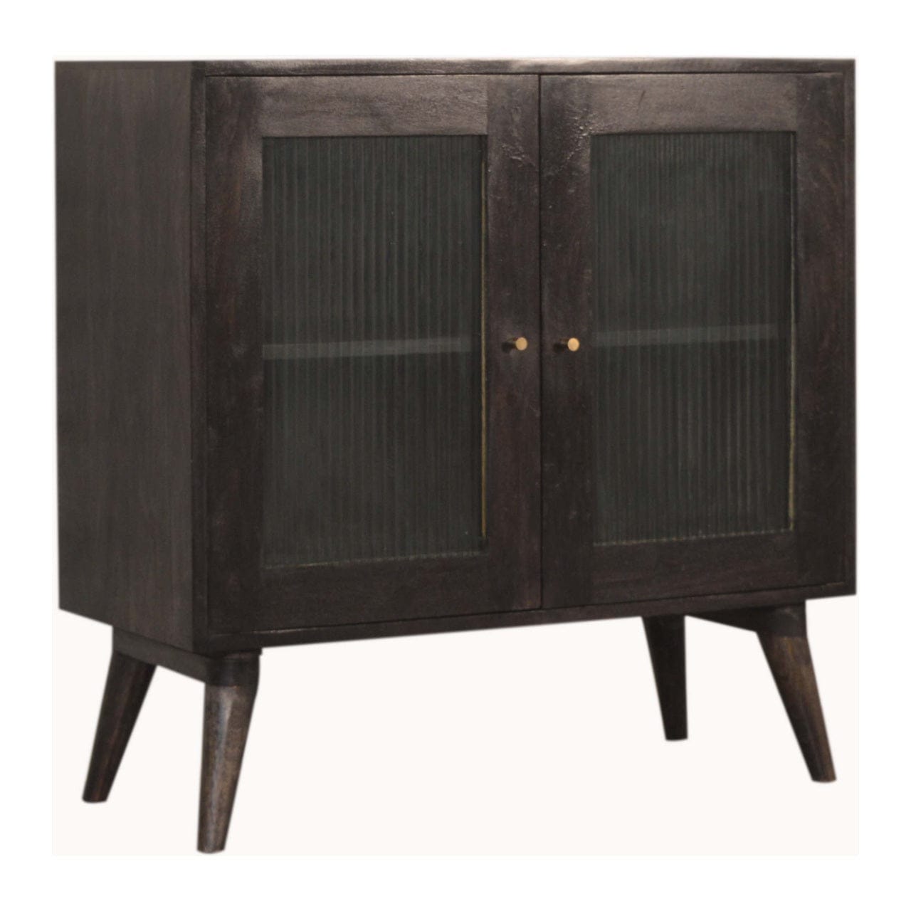Rustic Lodge Havana Sideboard - Solid Mango Wood Buffet Cabinet for Dining Room - product view 2 showing handcrafted...