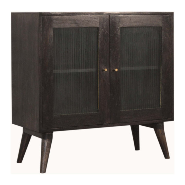 Rustic Lodge Havana Sideboard - Solid Mango Wood Buffet Cabinet for Dining Room - product view 2 showing handcrafted...