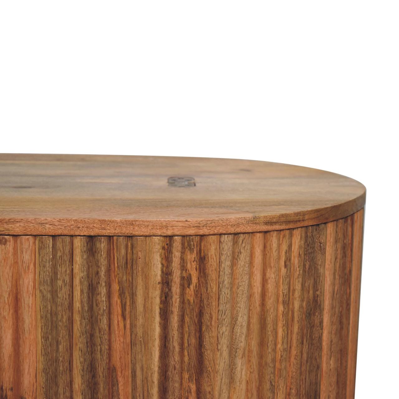 Soba Ball Lid-up Coffee Table - Solid Mango Wood Center Table for Living Room - product view 5 showing handcrafted solid...