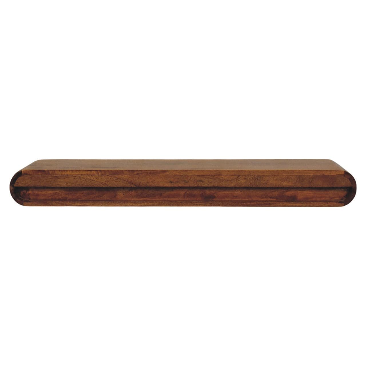 Solis Floating Solid Mango Wood Console Table - Entryway & Hallway Table - product view 9 showing handcrafted solid mango...