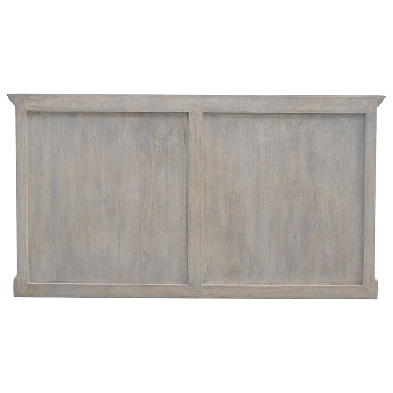 Stone Acid Wash Glazed Sideboard - Solid Mango Wood Buffet Cabinet for Dining Room