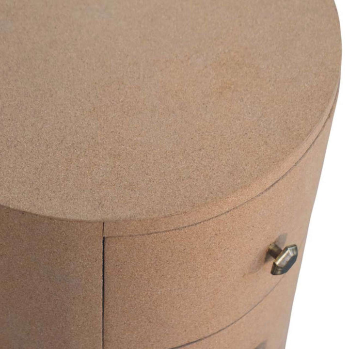 Maison Liège Cork Storage Unit with Solid Mango Wood - product view 4 showing handcrafted solid mango wood furniture