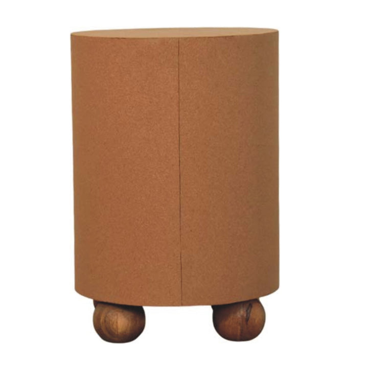 Maison Liège Cork Storage Unit with Solid Mango Wood - product view 8 showing handcrafted solid mango wood furniture