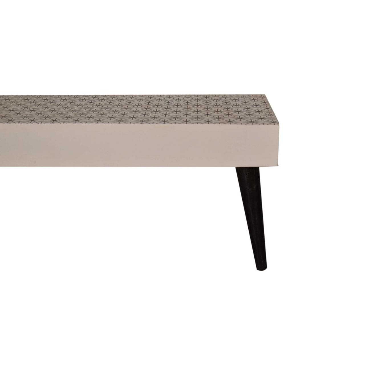 Mid-Century Modern Prima Coffee Table - Solid Mango Wood Center Table for Living Room - product view 4 showing...