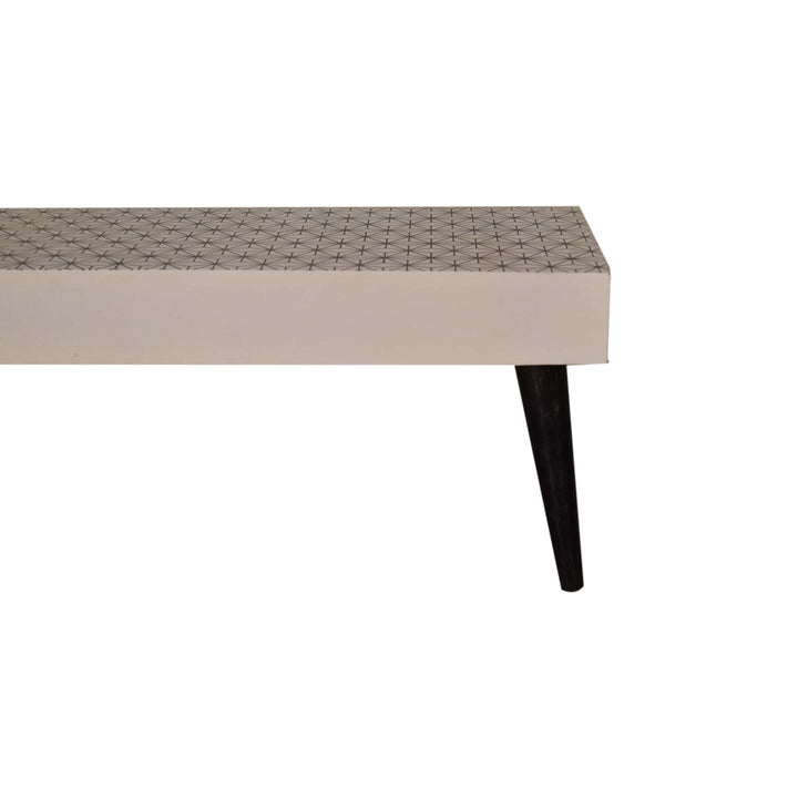 Mid-Century Modern Prima Coffee Table - Solid Mango Wood Center Table for Living Room - product view 4 showing...