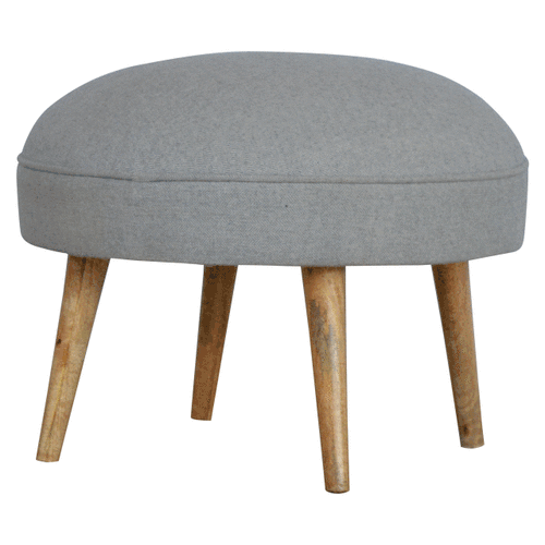 Mid-Century Modern Thakat End Table - Solid Mango Wood Side Table for Living Room - product view 8 showing handcrafted...