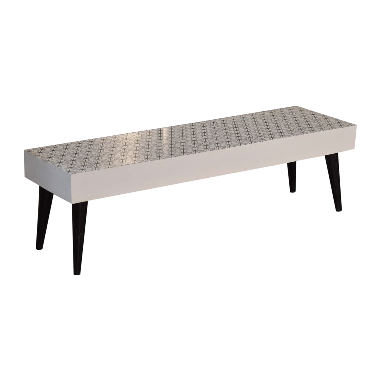 Mid-Century Modern Prima Coffee Table - Solid Mango Wood Center Table for Living Room - product view 6 showing...