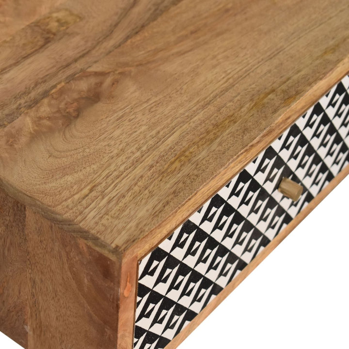 Mid-Century Modern Valentina Console Table - Solid Mango Wood Hallway Console for Entryway - product view 4 showing...