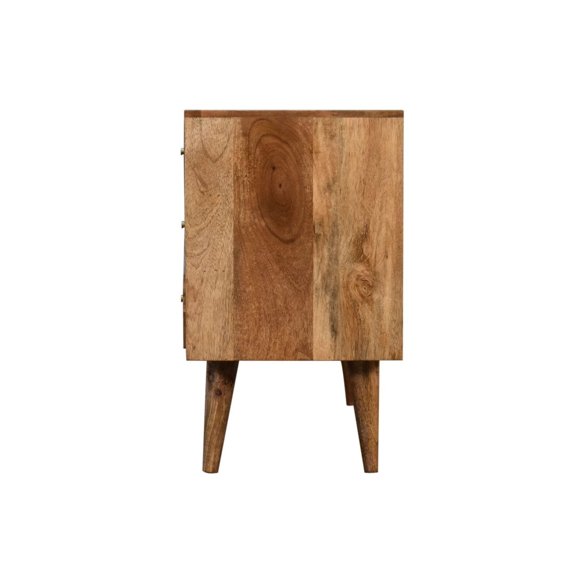 Mid-Century Modern Muna Sideboard - Solid Mango Wood Buffet Cabinet for Dining Room - product view 8 showing handcrafted...