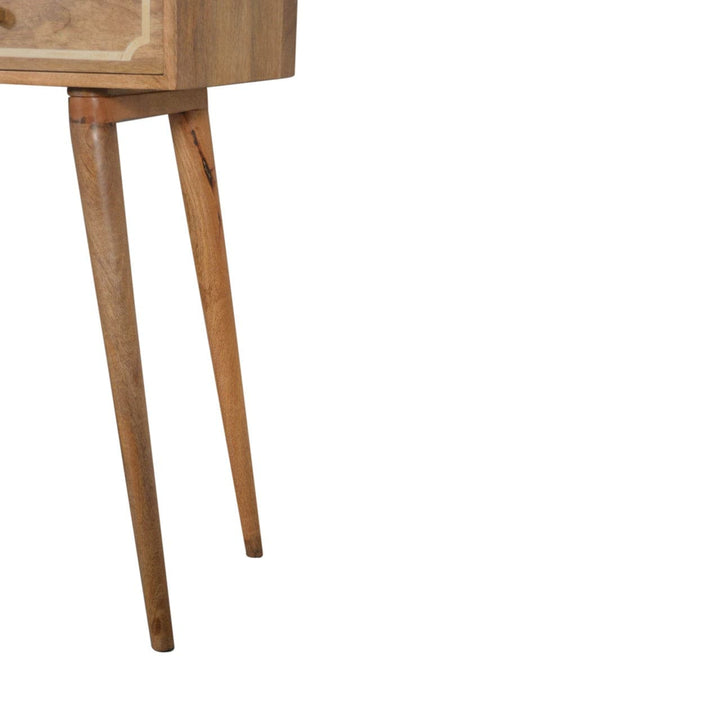 Mid-Century Modern Nepal Writing Desk - Solid Mango Wood Writing Table for Home Office - product view 7 showing...