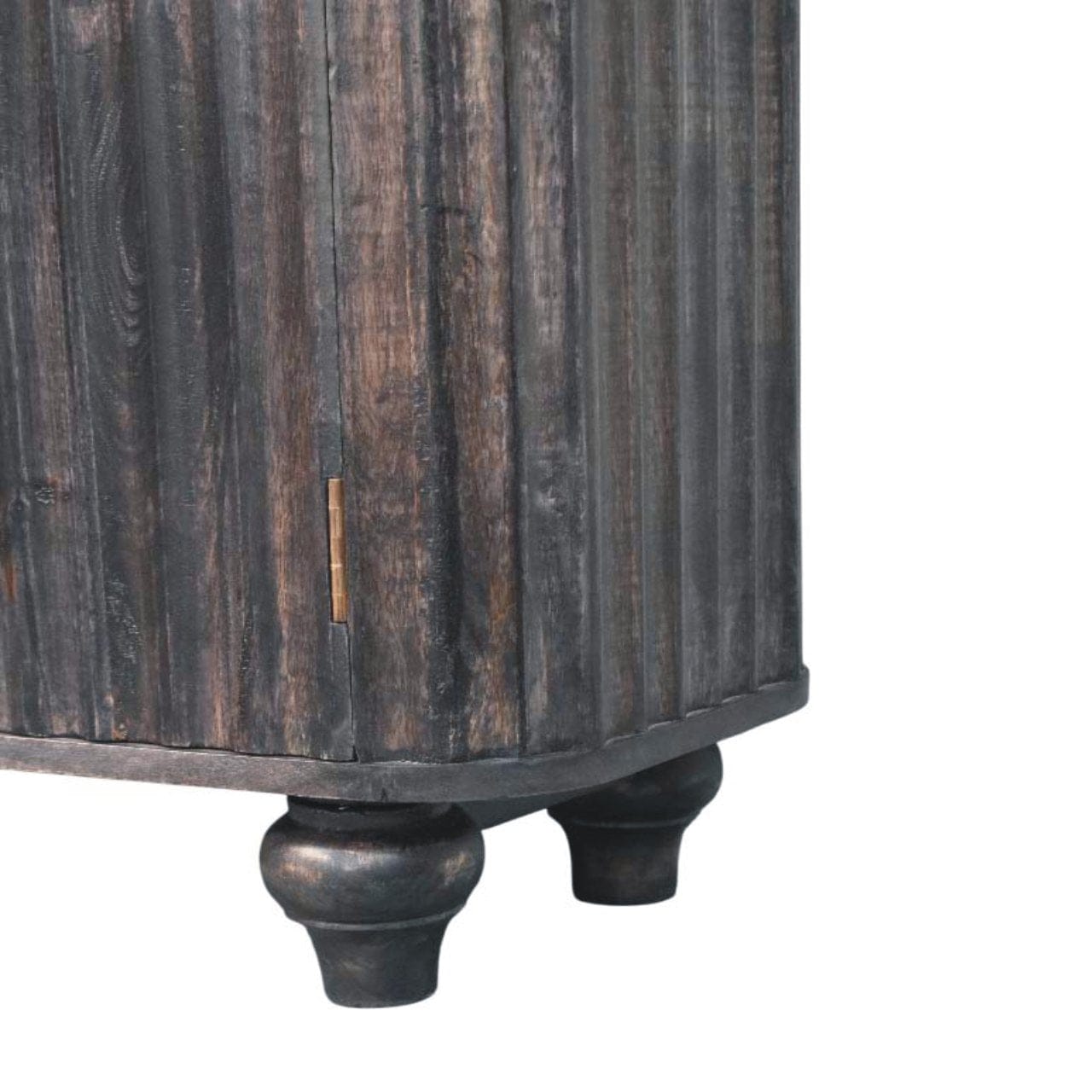 Mid-Century Modern Savoy Sideboard - Solid Mango Wood Buffet Cabinet for Dining Room - product view 7 showing handcrafted...