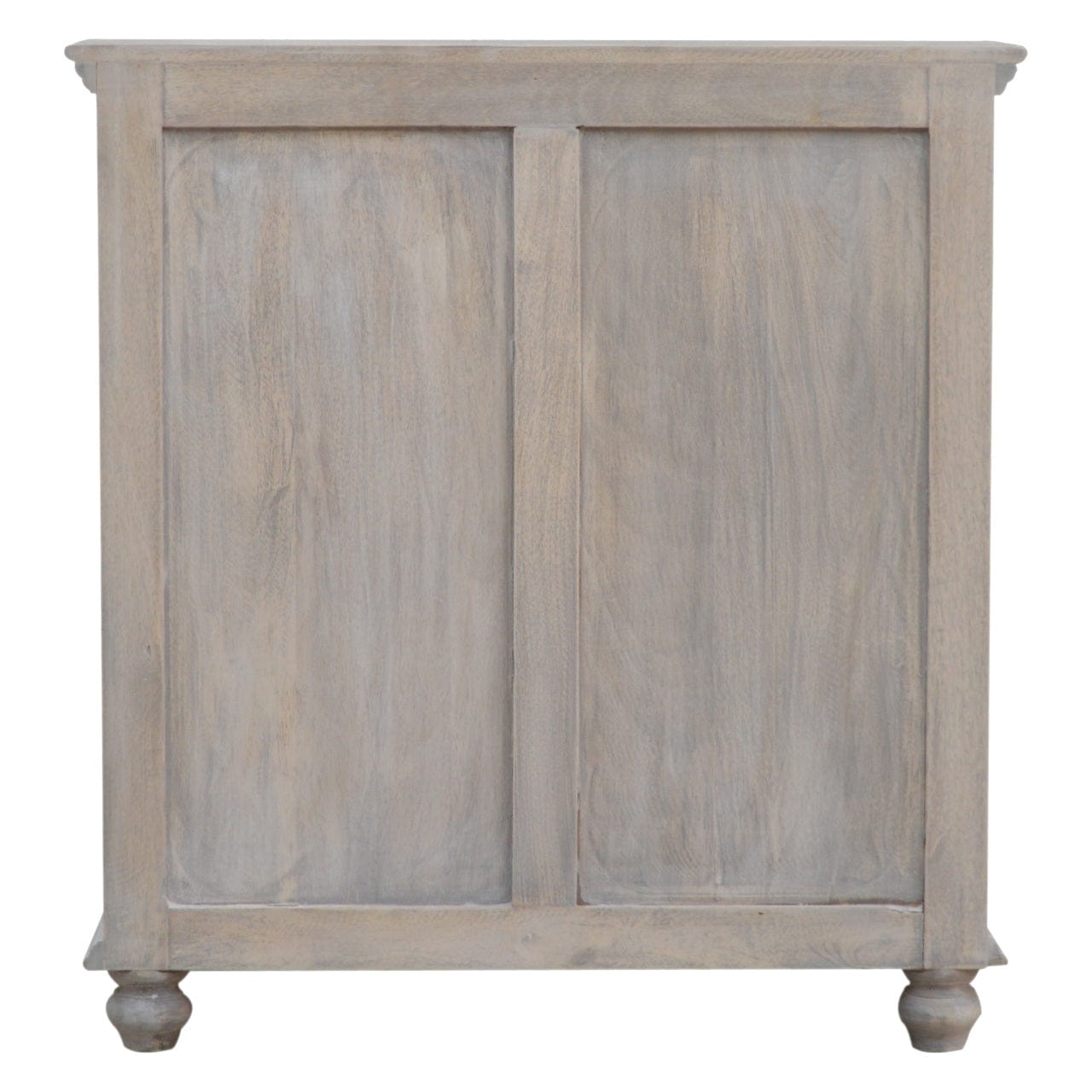 Mid-Century Modern Sideboard - Solid Mango Wood Buffet Cabinet for Dining Room - product view 7 showing handcrafted solid...