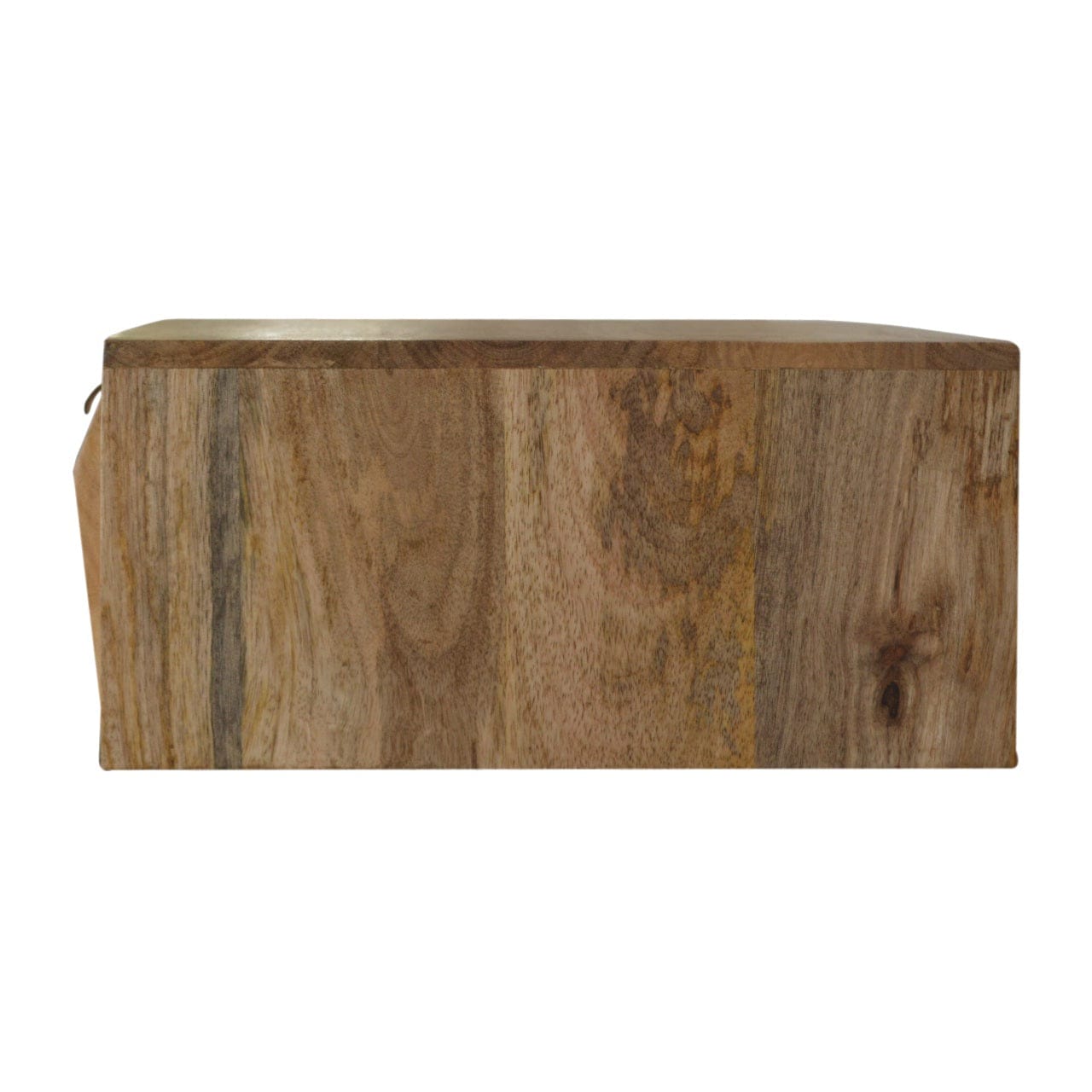 Mid-Century Modern Wall Mounted Prism Nightstand - Solid Mango Wood Bedside Table for Bedroom - product view 6 showing...