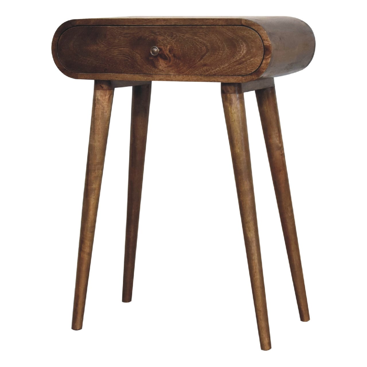 Mini Grey London Console Table - Solid Mango Wood Console Table for hallway or entryway.