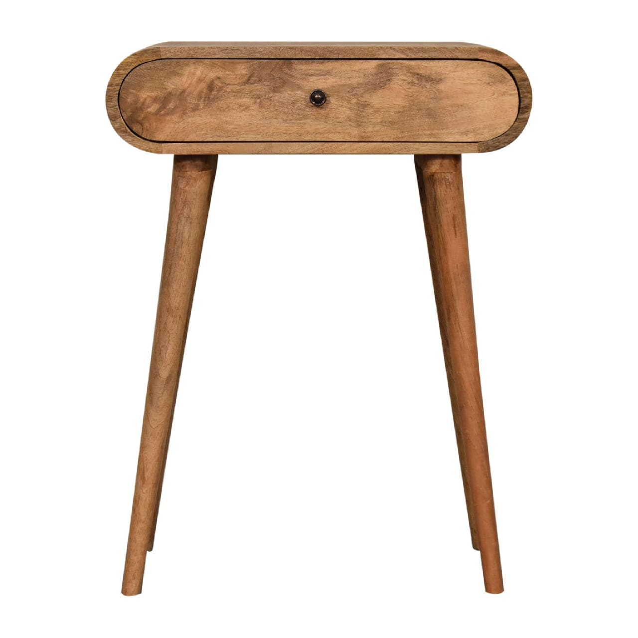 Mini London Console Table - Solid Mango Wood Hallway Console for Entryway - main view showing handcrafted solid mango...