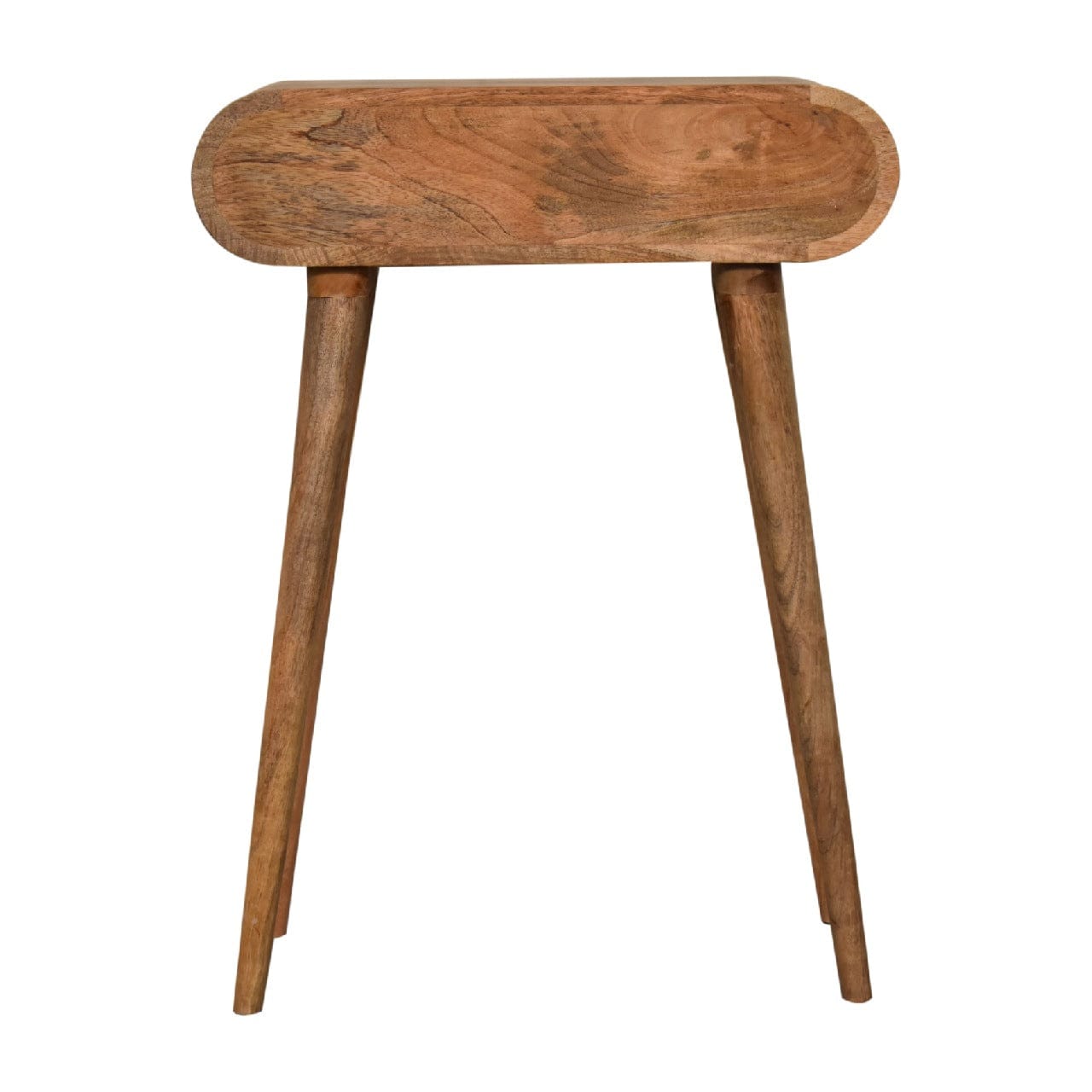Mini London Console Table - Solid Mango Wood Hallway Console for Entryway - product view 8 showing handcrafted solid...