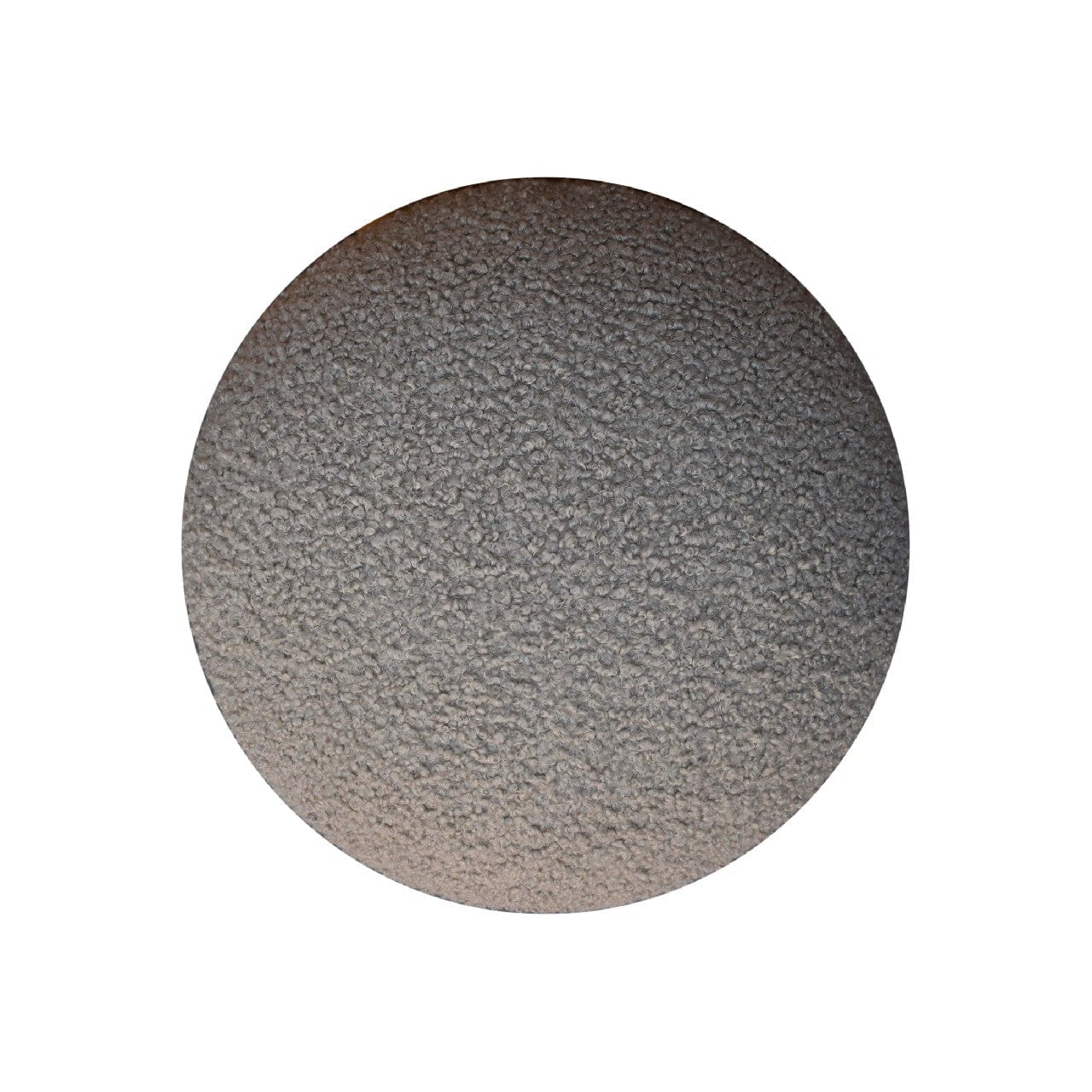 Mud Boucle Mushroom Footstool - Solid Mango Wood Accent Stool for Living Room - product view 6 showing handcrafted solid...