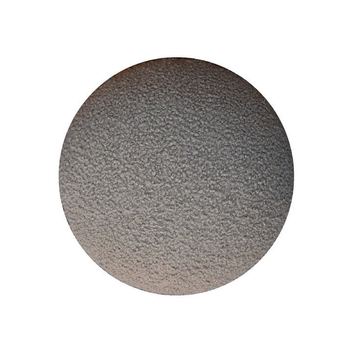 Mud Boucle Mushroom Footstool - Solid Mango Wood Accent Stool for Living Room - product view 6 showing handcrafted solid...