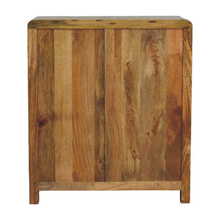 Oakish Solid Mango Wood Storage Chest - product view 8 showing handcrafted solid mango wood dresser