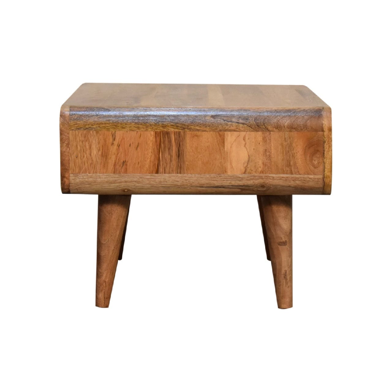 Open Oak-ish Coffee Table - Solid Mango Wood Table for Living Room - product view 9 showing handcrafted solid mango wood...