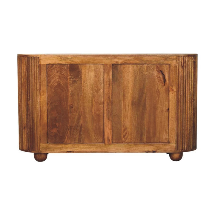 Ridgefront Dresser - Solid Mango Wood Storage Chest for Bedroom - product view 9 showing handcrafted solid mango wood dresser