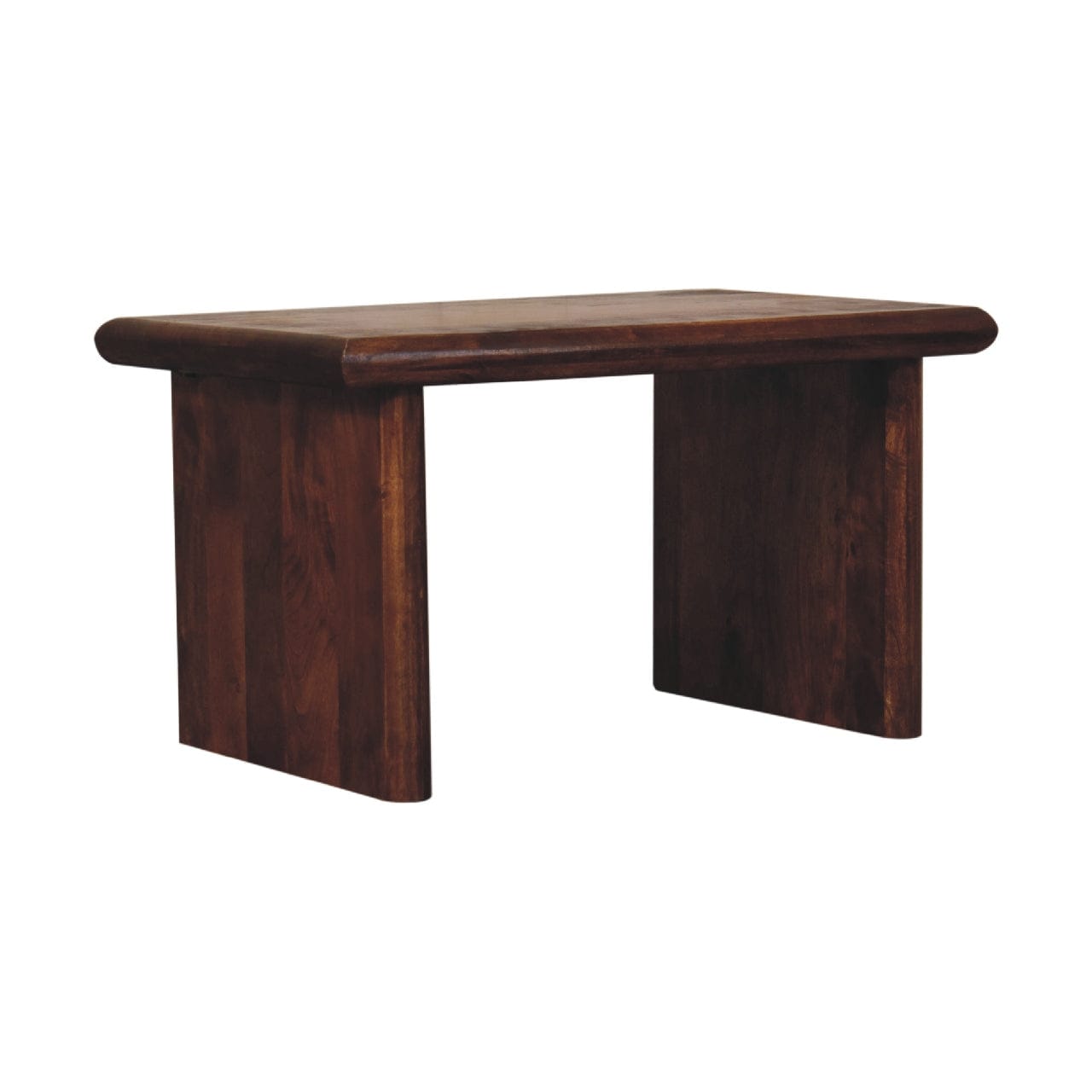 Rio Coffee Table - Solid Mango Wood Center Table for Living Room - product view 4 showing handcrafted solid mango wood...