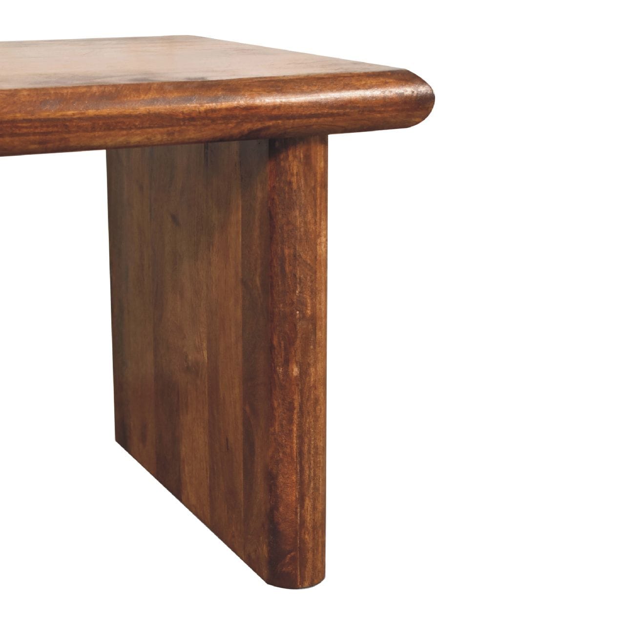 Rio Coffee Table - Solid Mango Wood Center Table for Living Room - product view 9 showing handcrafted solid mango wood...