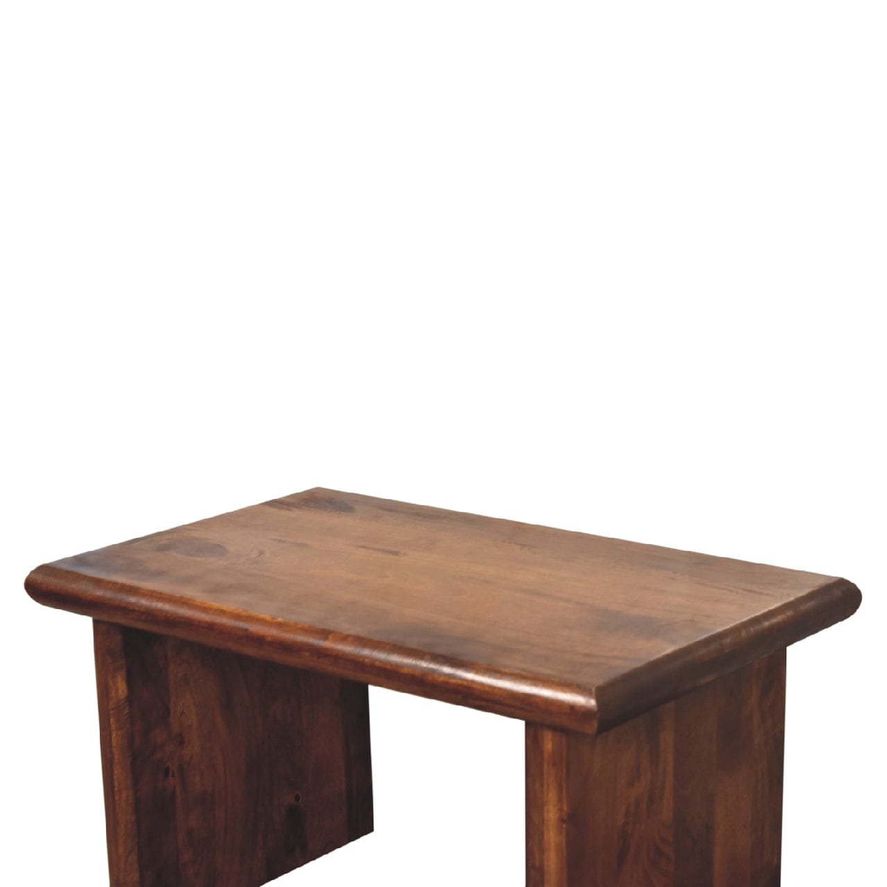 Rio Coffee Table - Solid Mango Wood Center Table for Living Room - product view 5 showing handcrafted solid mango wood...