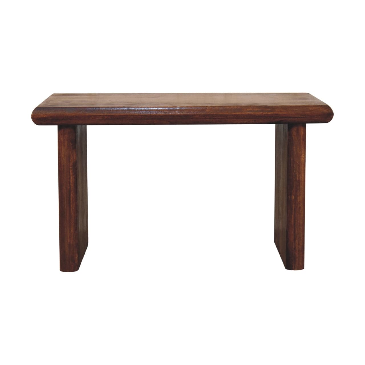 Rio Coffee Table - Solid Mango Wood Center Table for Living Room - product view 2 showing handcrafted solid mango wood...