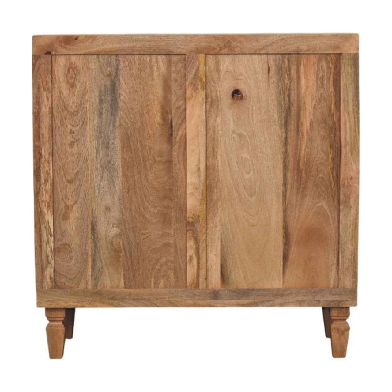 Rustic Lodge Marbella Sideboard - Solid Mango Wood Buffet Cabinet for Dining Room - product view 9 showing handcrafted...