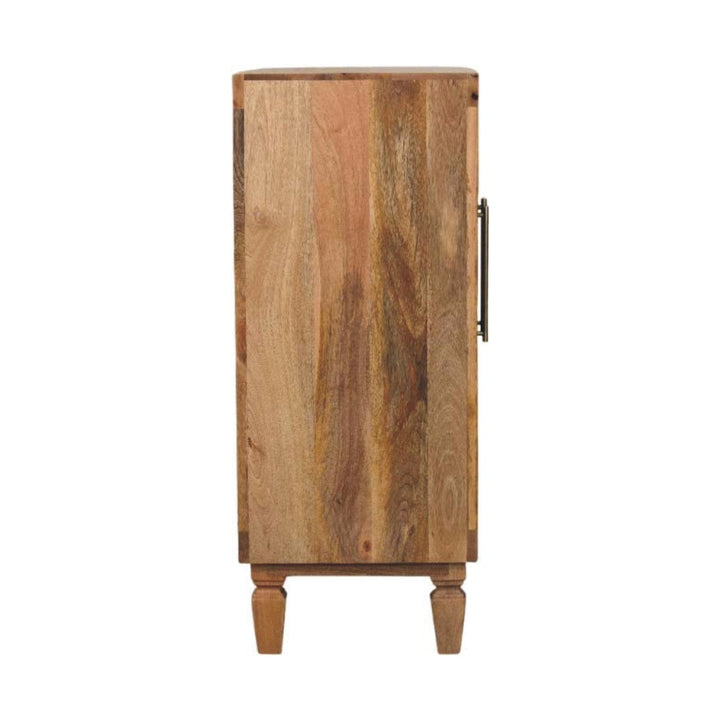 Rustic Lodge Marbella Sideboard - Solid Mango Wood Buffet Cabinet for Dining Room - product view 8 showing handcrafted...