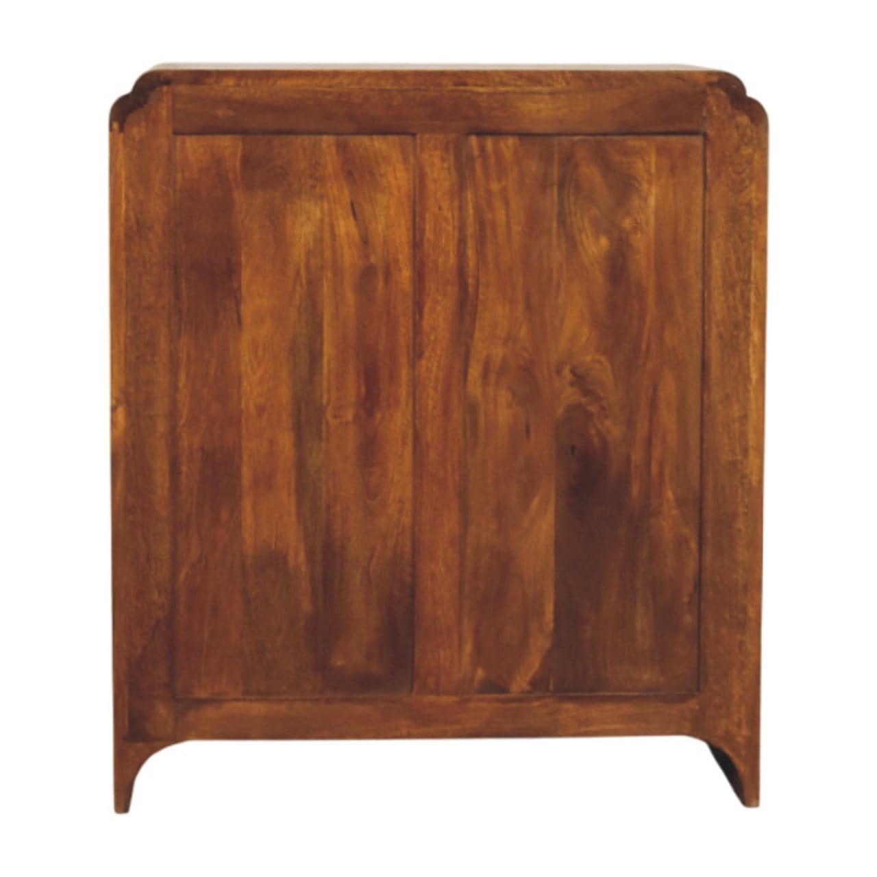 Rustic Lodge Newton Chestnut Sideboard - Solid Mango Wood Buffet Cabinet for Dining Room - product view 9 showing...