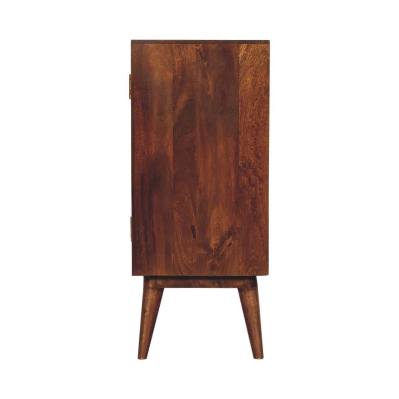 Rustic Lodge Quad Sideboard - Solid Mango Wood Buffet Cabinet for Dining Room - product view 9 showing handcrafted solid...