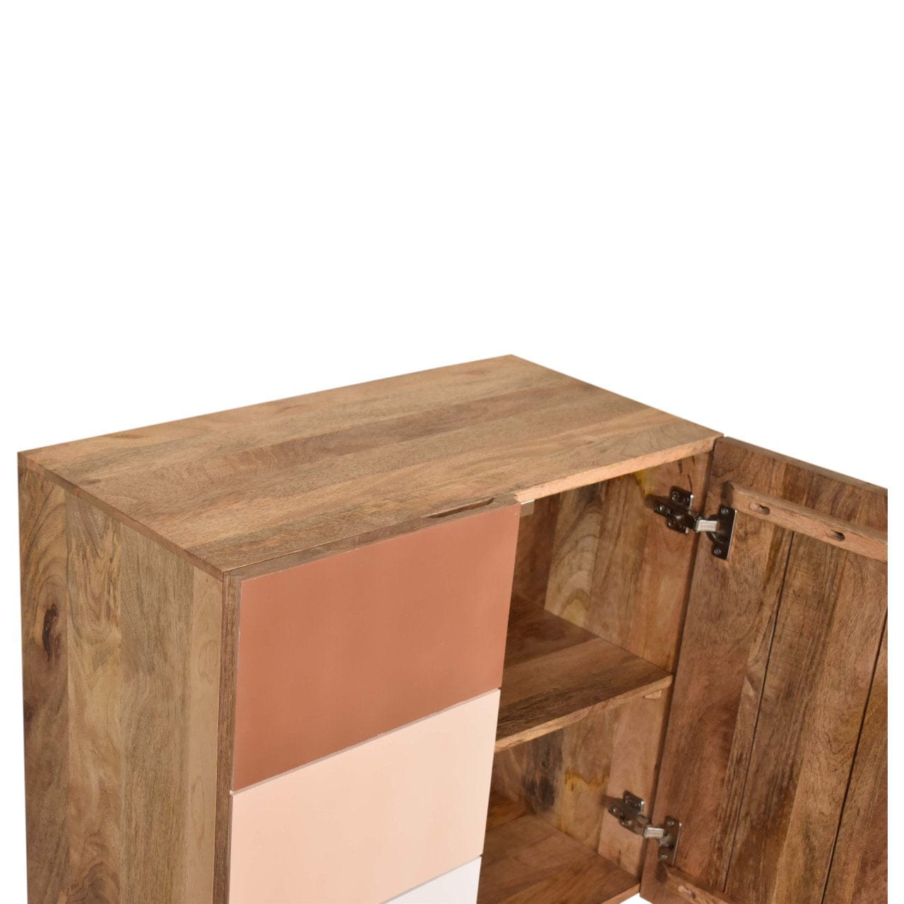 Rustic Lodge Quebec Brown Sideboard - Solid Mango Wood Buffet Cabinet for Dining Room - product view 5 showing...