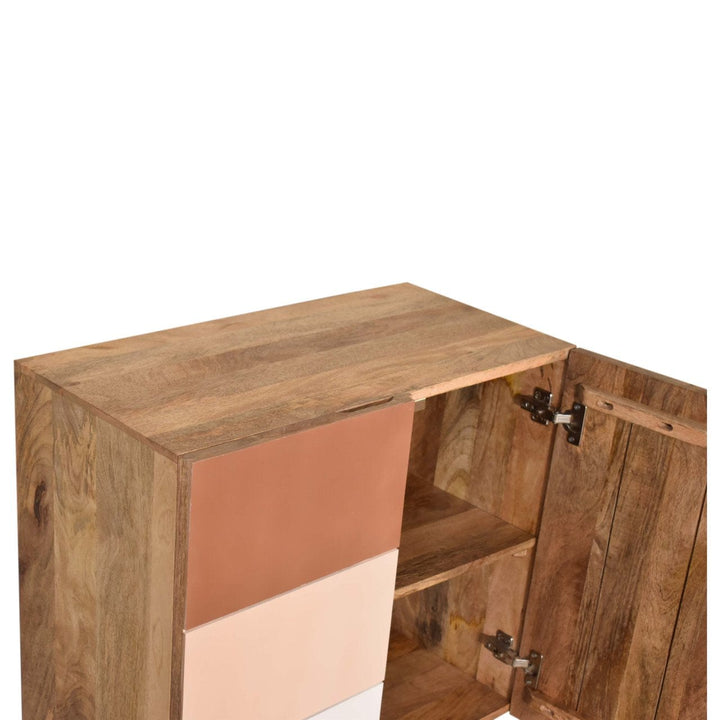 Rustic Lodge Quebec Brown Sideboard - Solid Mango Wood Buffet Cabinet for Dining Room - product view 5 showing...