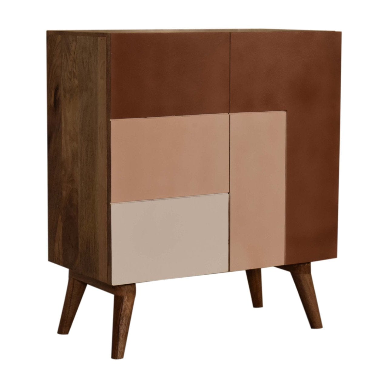 Rustic Lodge Quebec Brown Sideboard - Solid Mango Wood Buffet Cabinet for Dining Room - product view 3 showing...