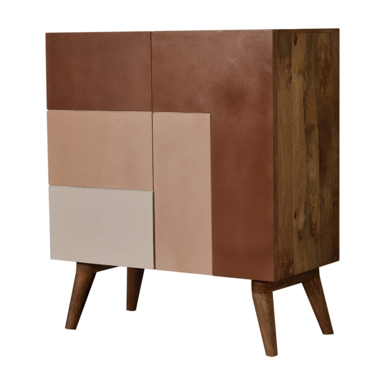 Rustic Lodge Quebec Brown Sideboard - Solid Mango Wood Buffet Cabinet for Dining Room - product view 2 showing...