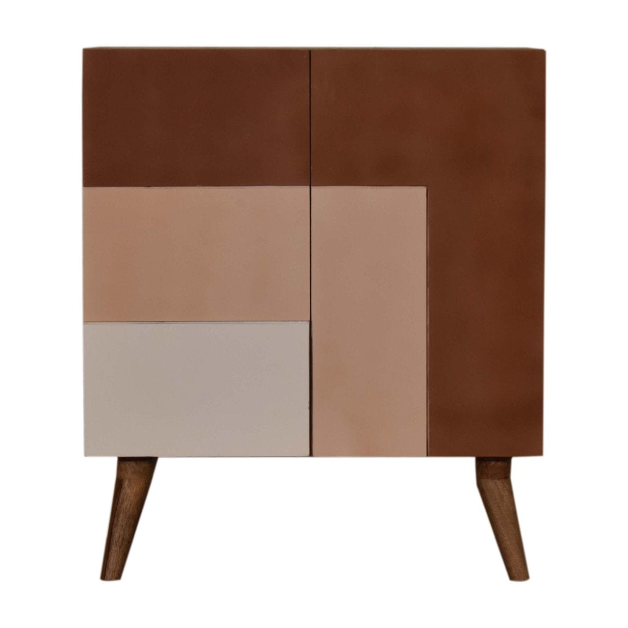 Rustic Lodge Quebec Brown Sideboard - Solid Mango Wood Buffet Cabinet for Dining Room - main view showing handcrafted...